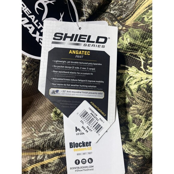 Scent Blocker Shield Series Angatec Mossy Oak Bottomlands Men's Pant XXL - Picture 3 of 6